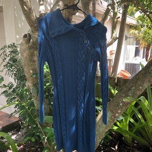 Soft and beautiful blue sweater dress